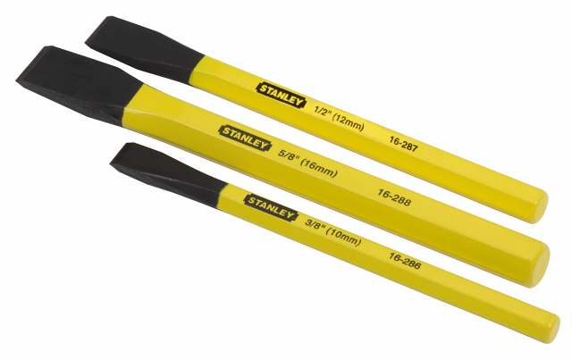 Juego de cinceles en frío Stanley Hand Tools de 3 piezas. - 4-18-298