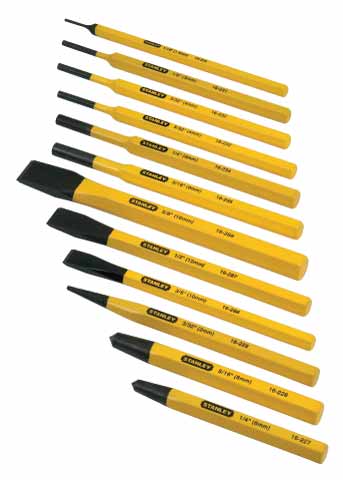 Stanley Cold-Beitelen Drevelset 12 pezzi