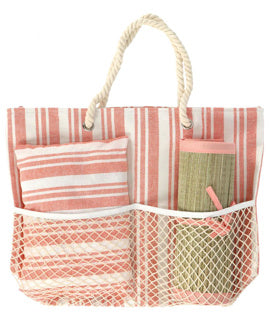 Borsa da spiaggia con tappetino da spiaggia e cuscino