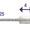 Elvedes Gasbinnenkabel universeel 2250mm 7,7 draads V-nippel (op kaart)