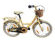 Bicicletta per bambini Bikefun da ragazza 18 pollici - con cestino e mozzo freno - oro