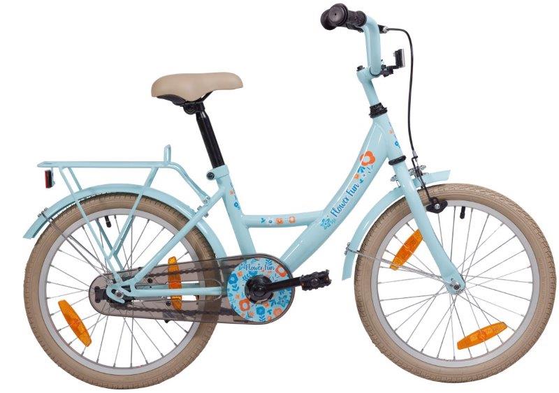 Bikefun para bicicleta infantil 18 flor divertida azul