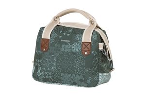 Basil Bohème City Bag - Green Hand, Spalla e manubrio BASSE - 8L - Acqua -Responsabile - Stampa bohémien alla moda