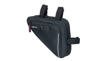 Basil Sport Design Frametas M - Bolsa de bicicleta negra - 1.7L - Repelente de agua - Velcro Montaje