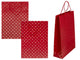 Ootb geschenktasje shiny hearts rood 25x8,5x34cm