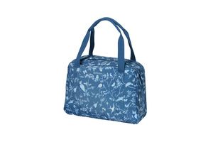 Basil Wanderlust Porta tutta la borsa - borsa per biciclette blu con stampa per uccelli - Acqua - Responsabile - 18L