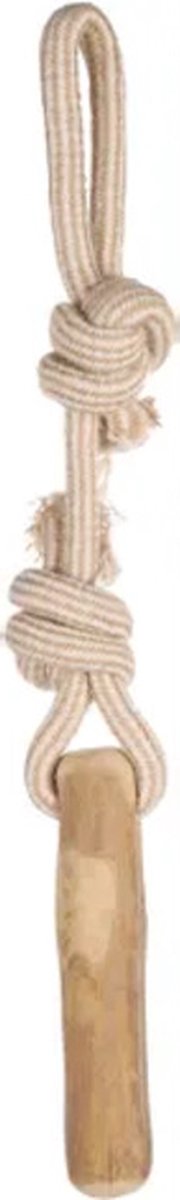 Flamingo java - juguete para perros - raíz para masticar - madera y cuerda para tirar - marrón - talla l