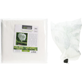 Cubierta cubierta para plantas conjuntos de 2 blancos
