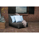 Opblaasbare sofa donker grijs 70x90x70 cm - afbeelding 2