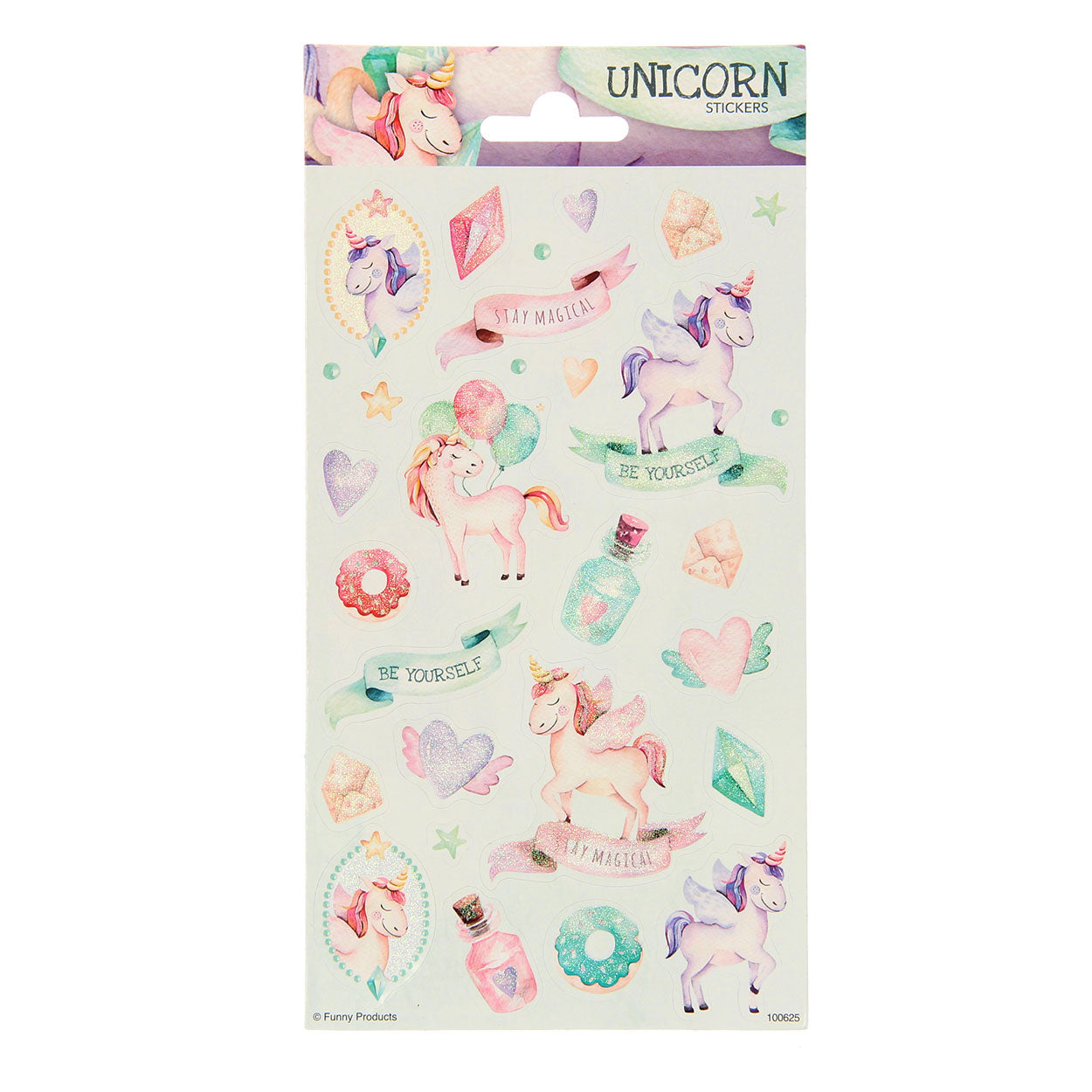 Unicorni twinkle totum stickervel