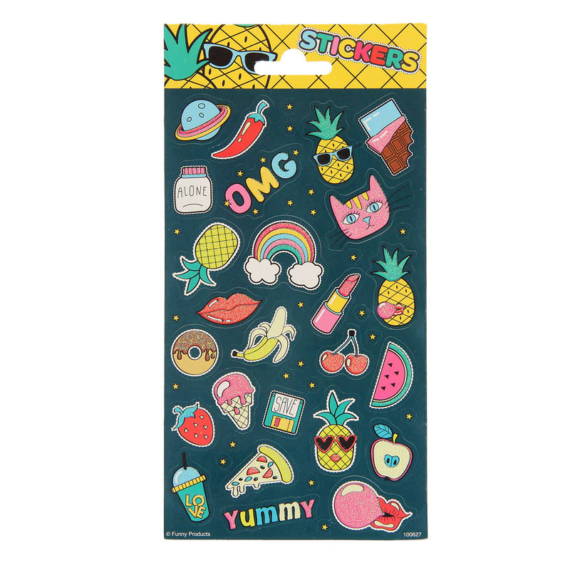 Totum stickervel twinkle ananas
