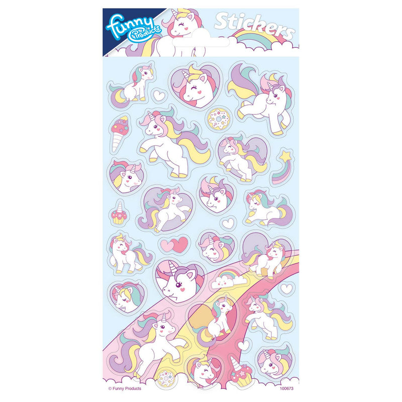 Hoja de pegatinas de Totum unicornio