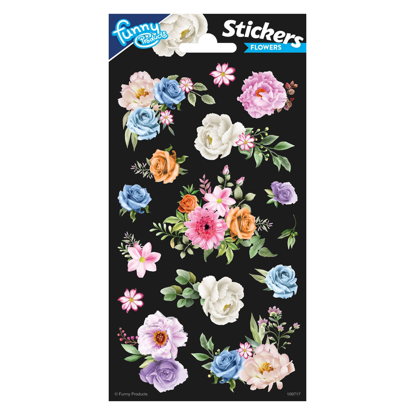 Totum stickervel bloemen