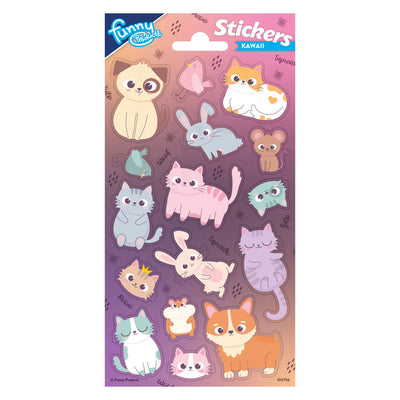 Totum stickervel animals kawaii