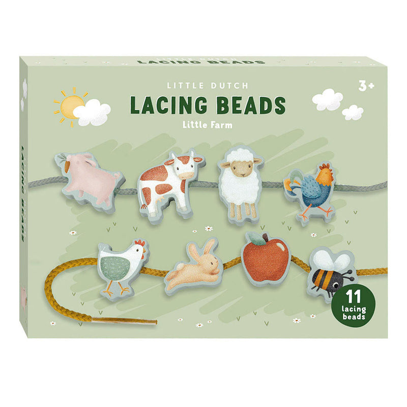 Piccole perle di filo di legno olandese Little Farm