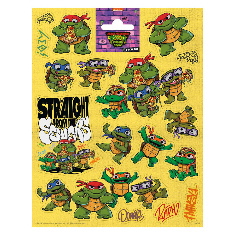 Totum stickervel groot teenage mutant ninja turtles