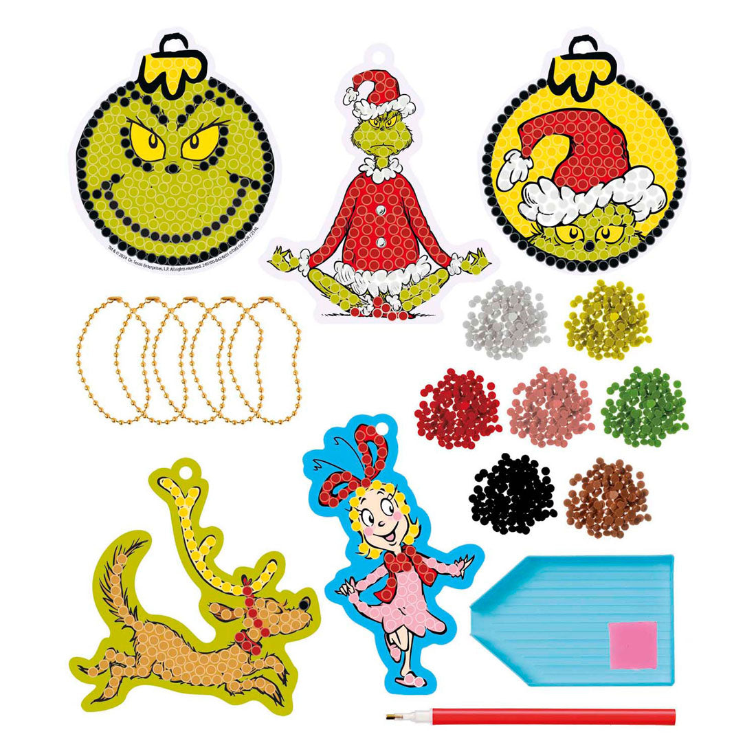 Totum Diamond Painting Christmas Hangers hace el Grinch
