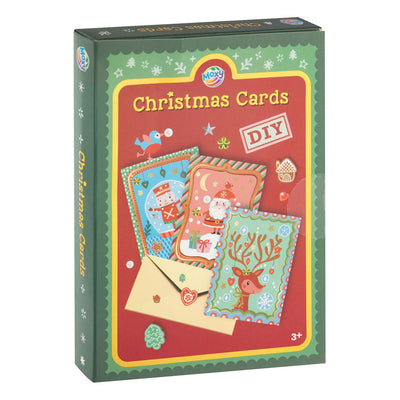 Un grupo de manualidades creativas crea tus propias tarjetas navideñas, con 3 sobres y 3 hojas de pegatinas.