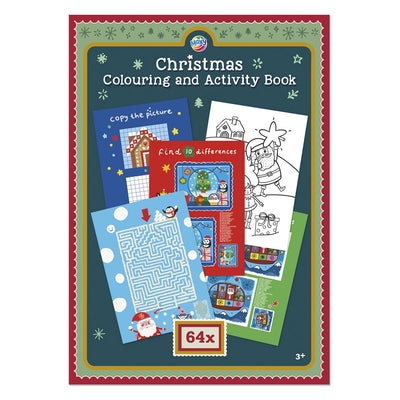Libro de actividades y colorear en grupo de manualidades creativas navideñas - 64 páginas