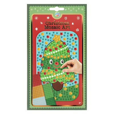 Grupo de manualidades creativas mosaico arte navidad - a5