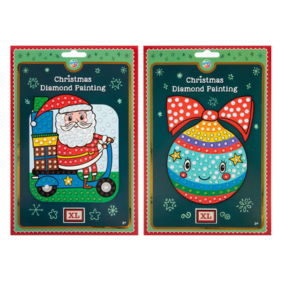 Grupo de manualidades creativas pintura de diamantes pedrería navideña xl - a5