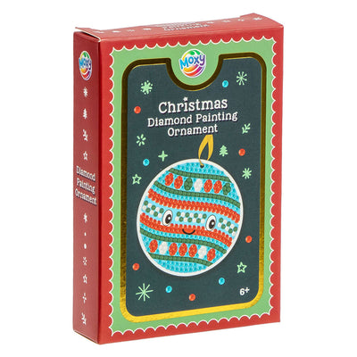 Adorno navideño con pintura de diamantes de grupo artesanal creativo