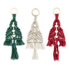 Creative craft group set macrame hangers kerstbomen - 3st.