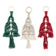 Gruppo creativo creativo set grucce macramè alberi di Natale - 3 pz.