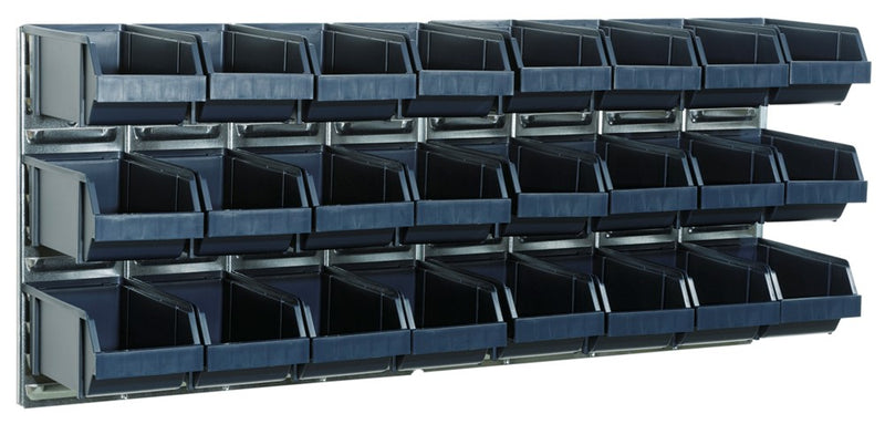 Raaco Warehouse Cajas 2 paneles de pared con 24 bandejas 181228