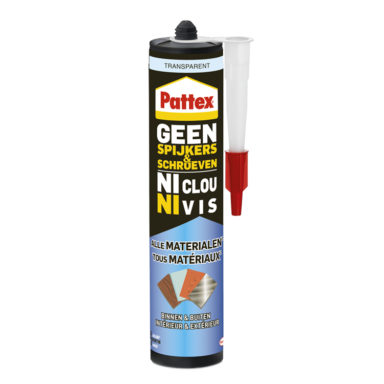 Pattex 1066004 - sin clavos ni tornillos interior-exterior trans 300g | 12 piezas