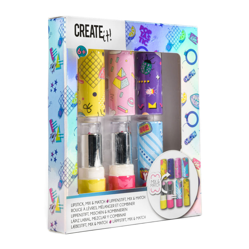 Crealo! Rossetto poptastic mix and match girls a 6 pezzi