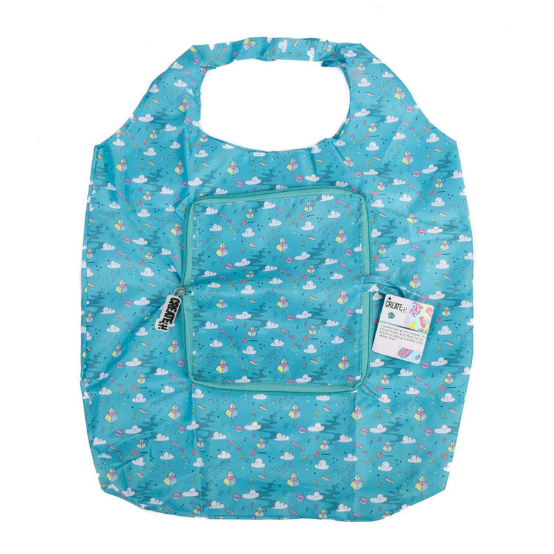 Crea! Poptastic pieghevole shopper turchese