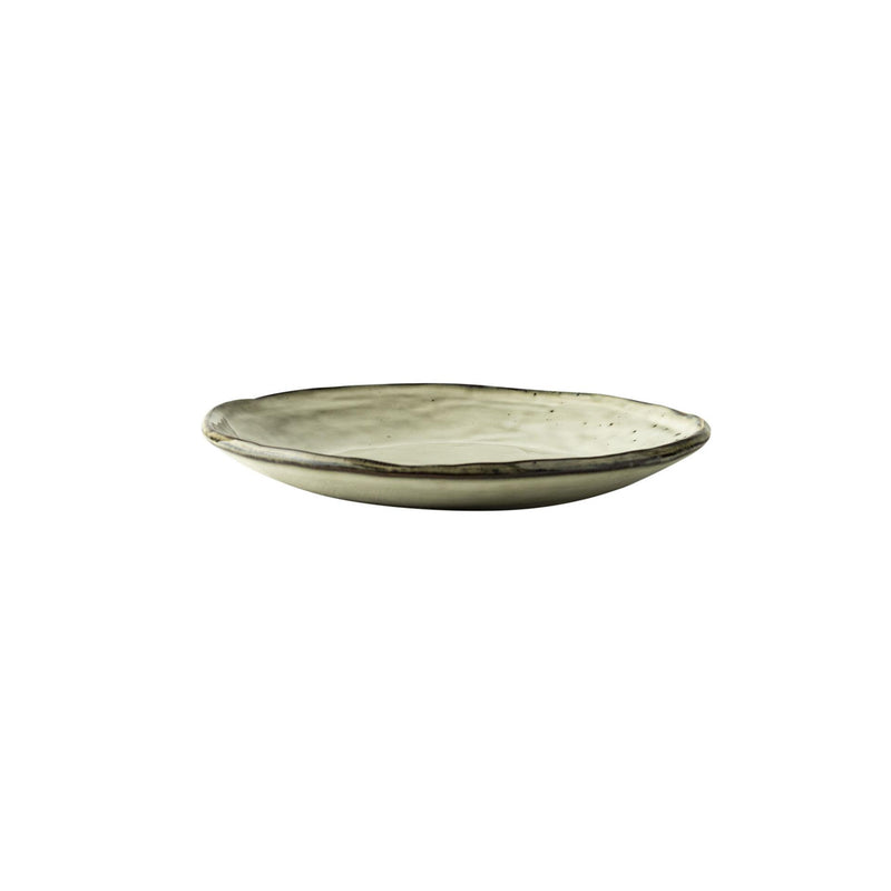 Dutch rose organic bord 17cm creme 4st