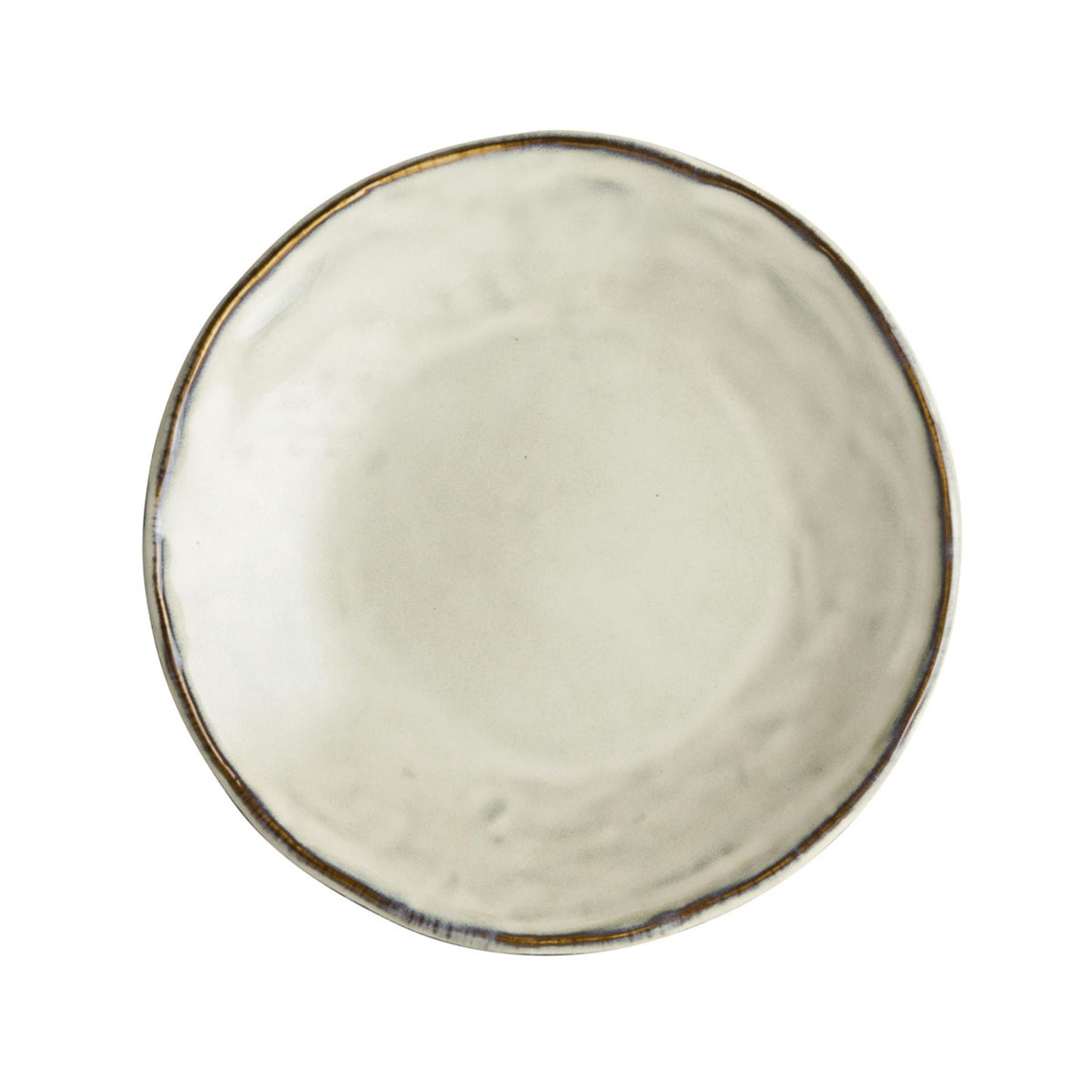 Plato orgánico rosa holandesa 17cm crema 4ud