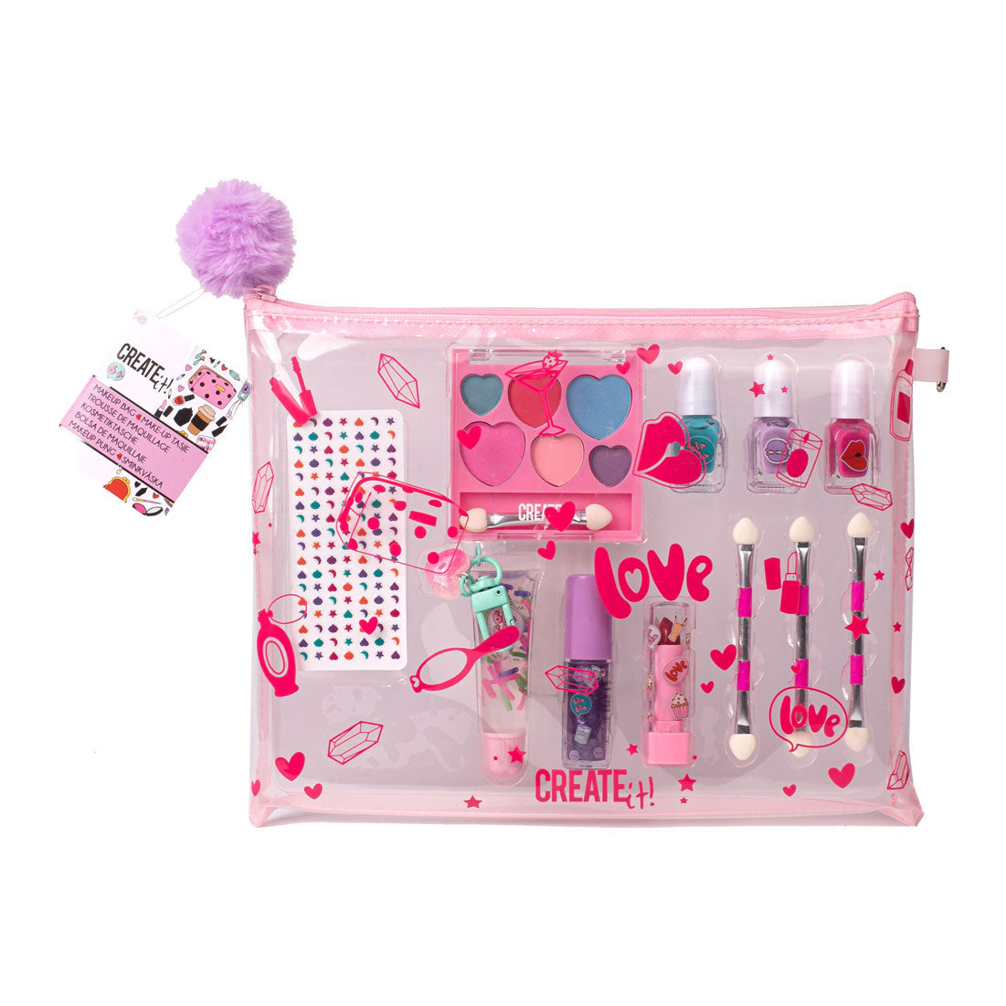 Crea! Borsa per il trucco della bellezza con contenuto