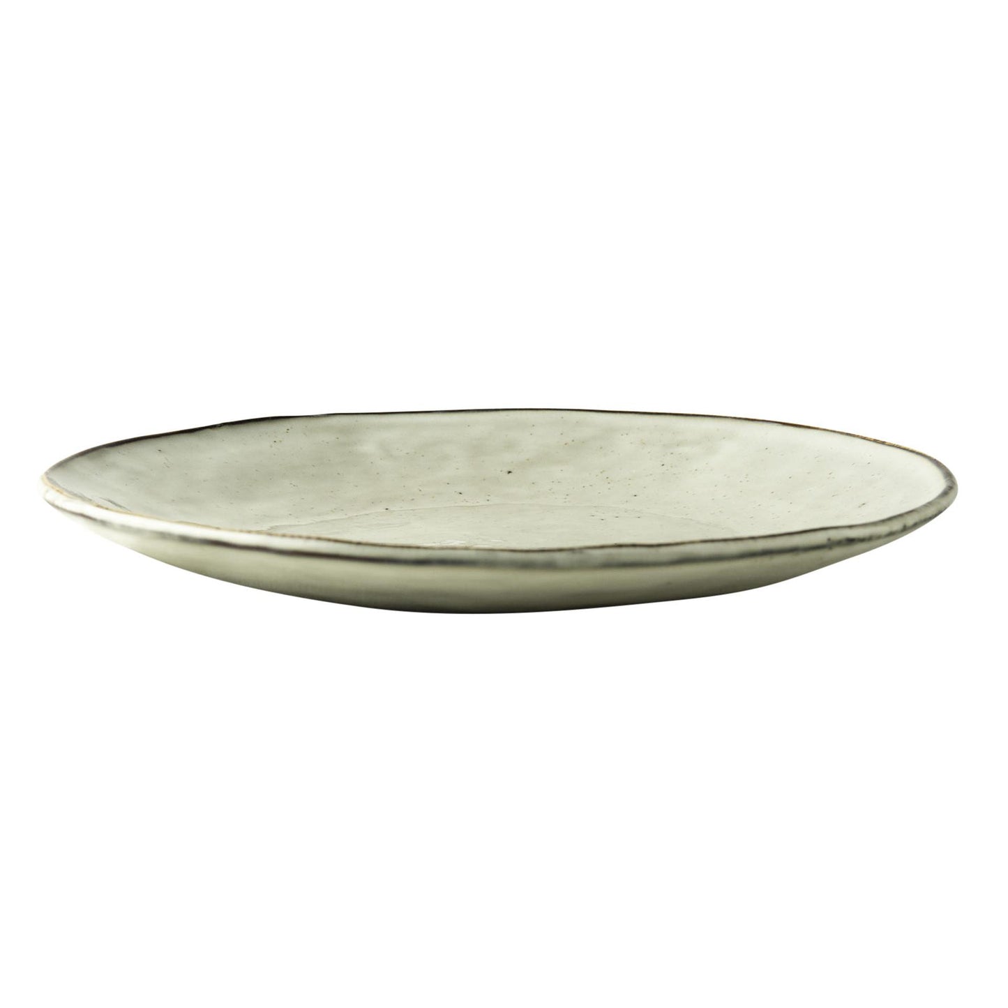 Plato orgánico Dutch Rose 26,5cm crema 4ud