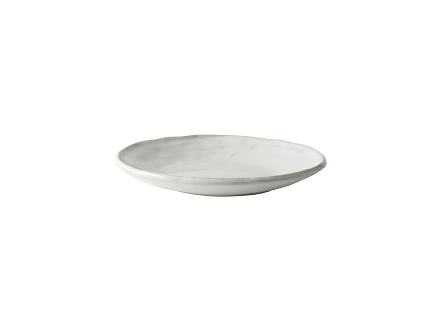 Plato orgánico Dutch Rose 17cm blanco 4uds