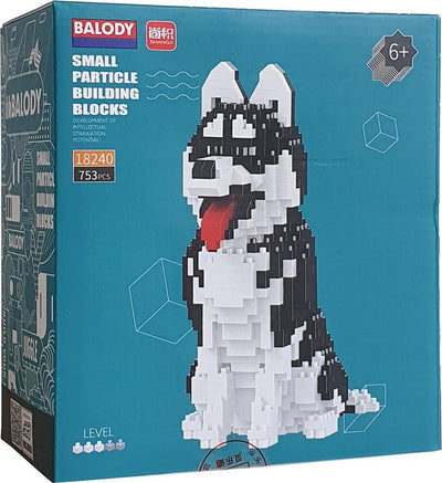 Balody Husky Dog con nanoblocks mini lego construyendo piedras 753 piezas