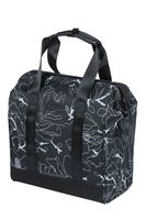Basil Grand Flower Fietshopper - Black Water -Dispst Bag con scatola per laptop - 23L