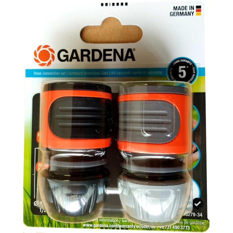 Raccordo tubo Gardena + water stop 1 2 - 5 8