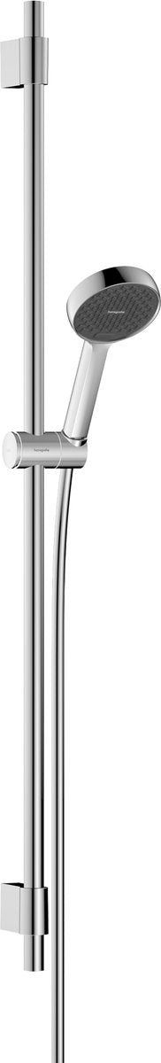 Hansgroheactivatera s - set doccia - ecosmart water saving - comando a pulsante select - dimensione 95mm - 2 funzioni getto - con asta scorrevole varia 105 cm - cromo