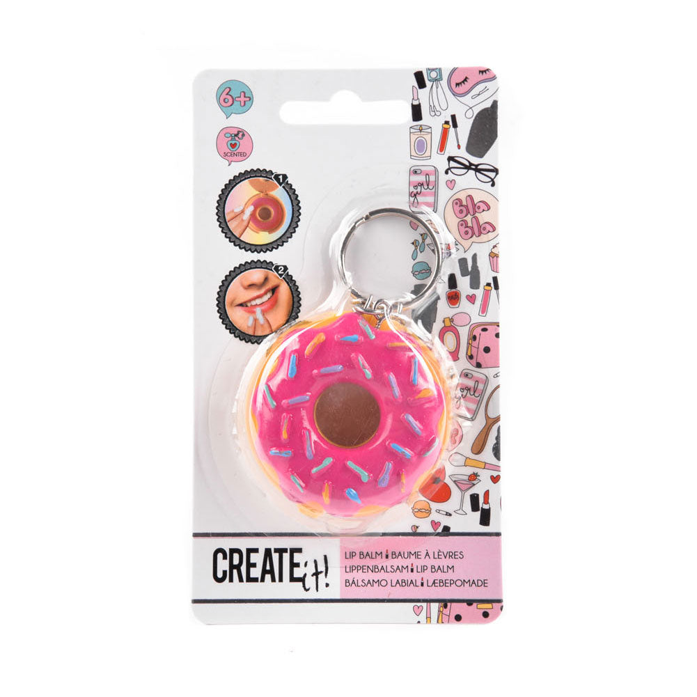 Crea! Donut del tastica di bellezza con balsamo per le labbra