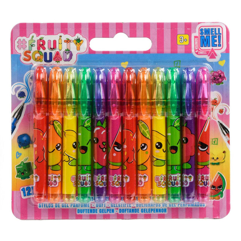 Canenco Fruity Squad mini penne gel con profumo, 12 pz.