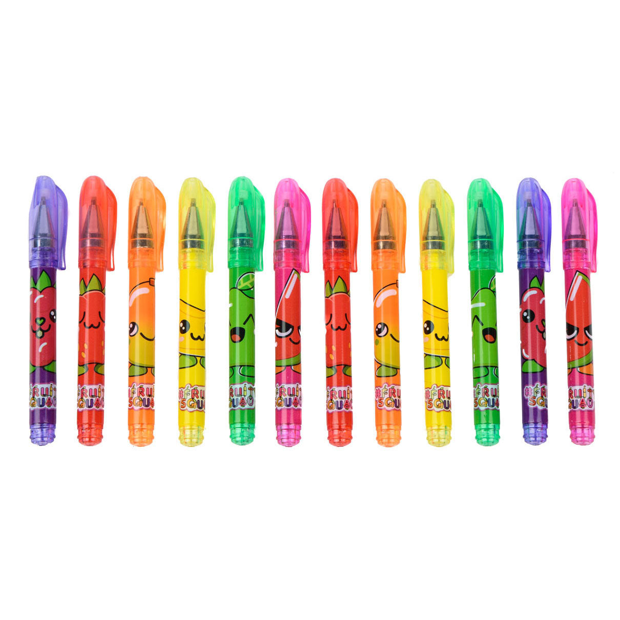 Canenco Fruity Squad mini penne gel con profumo, 12 pz.