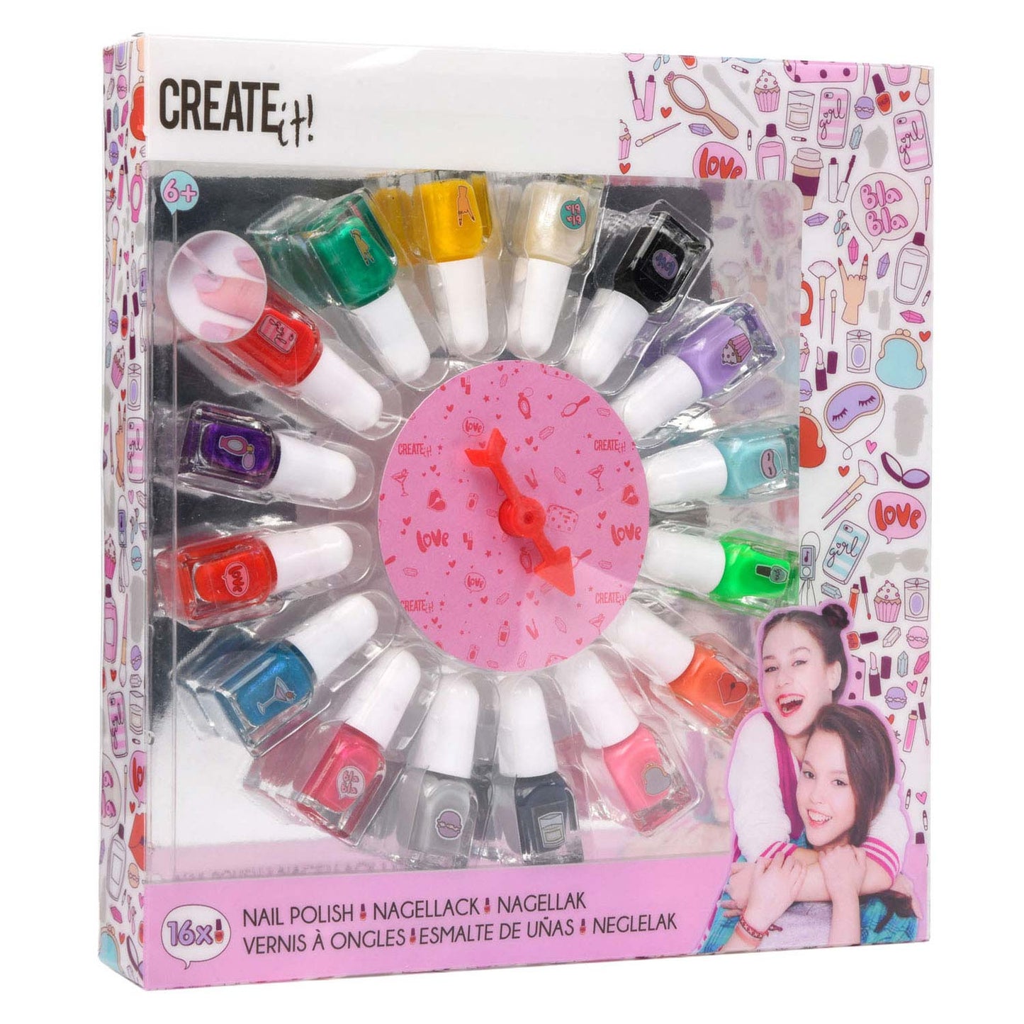 Crealo! Set di smalti per unghie di bellezza con Kooperad, 16st.