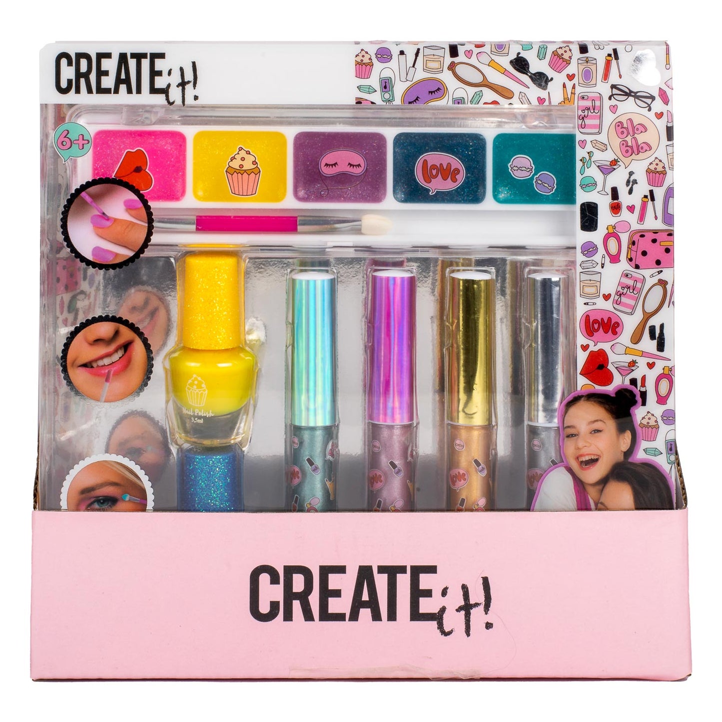 Set de maquillaje de belleza canenco metálico