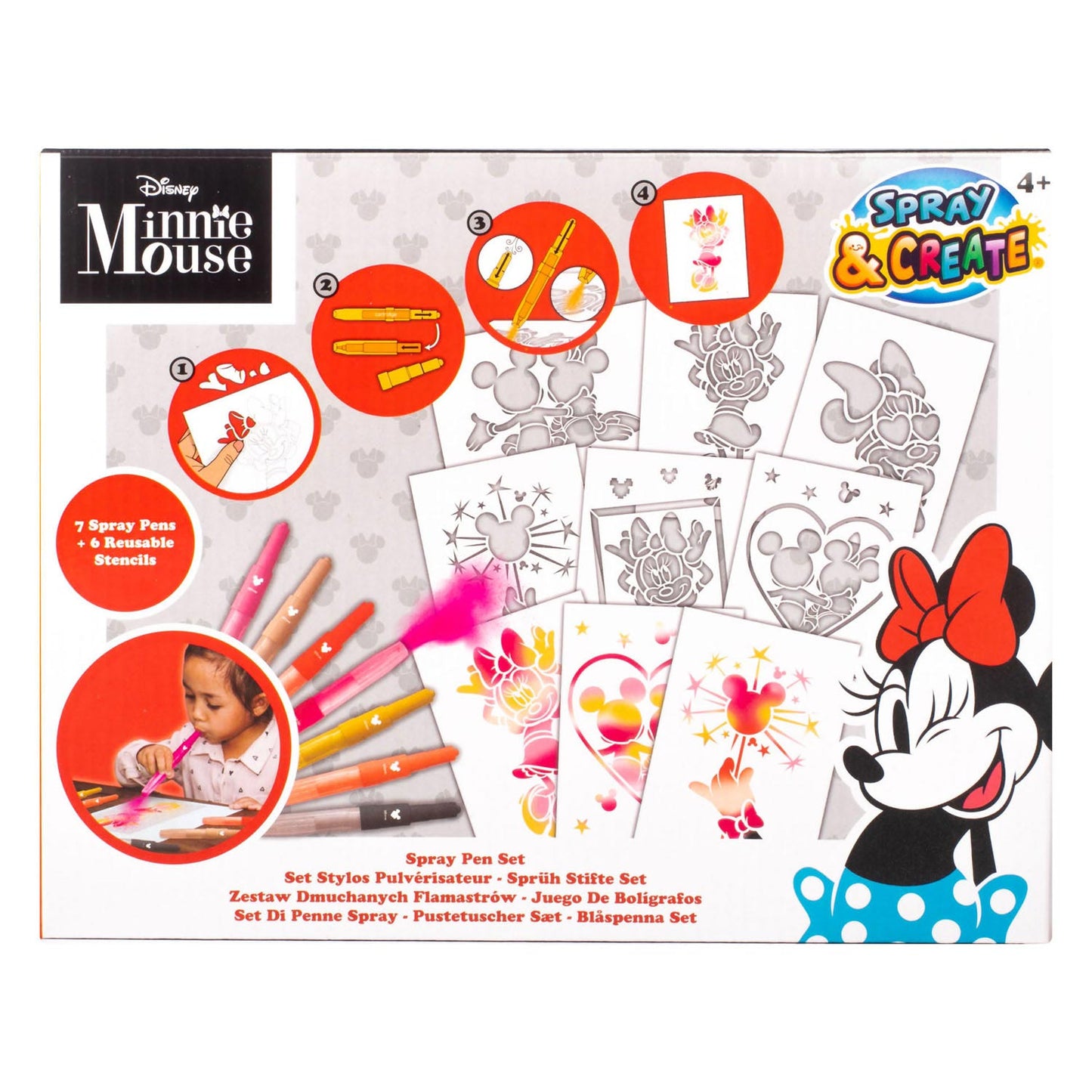 Set Minnie Mouse Blaaspissen
