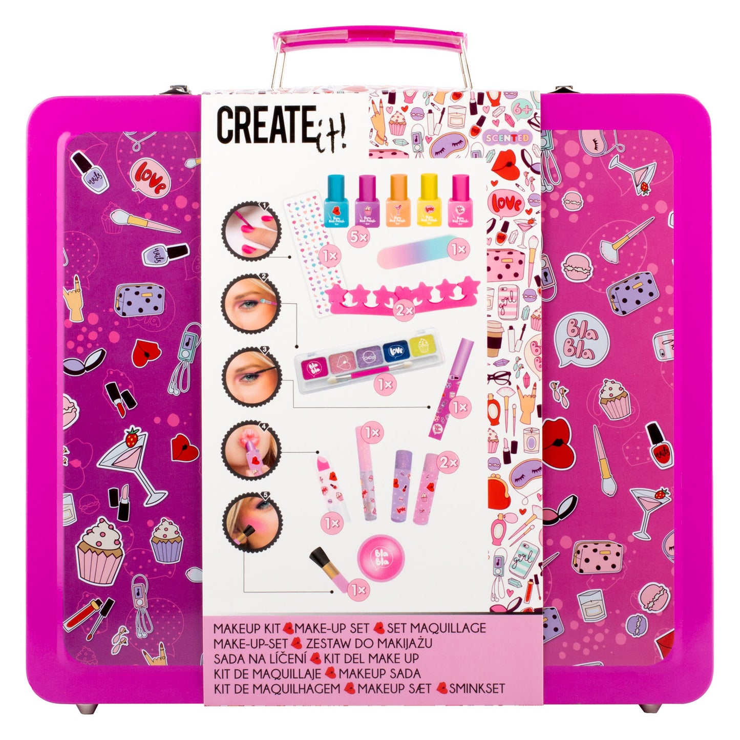 ¡Ciéntalo! Maquillaje de belleza en una maleta de lujo