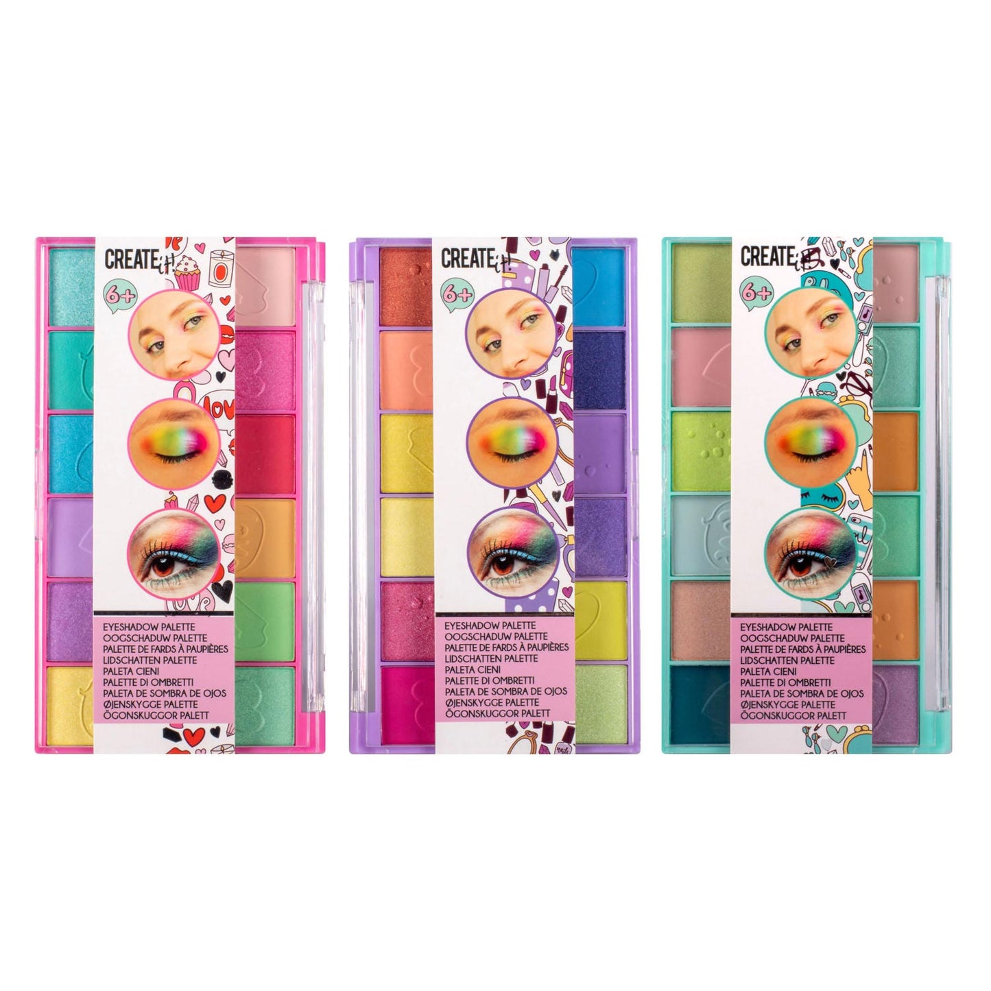 ¡Ciéntalo! Paleta de sombras de ojos de belleza, ¡12 colores!