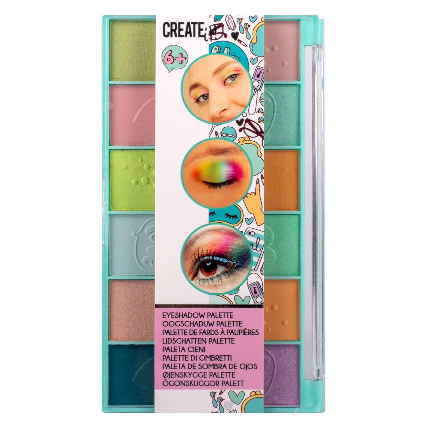 ¡Ciéntalo! Paleta de sombras de ojos de belleza, ¡12 colores!